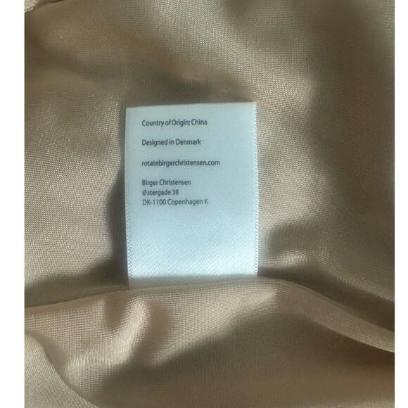 ROTATE Birger Christensen Rainbow Metallic Striped Mini Dress Size 4 - Picture 8 of 15